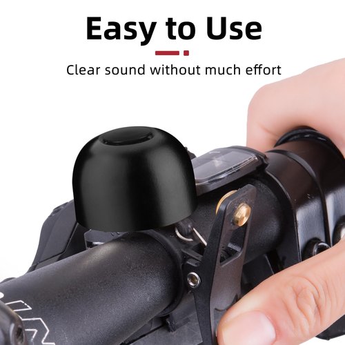 ROCKBROS Bike Bell, Copper Alloy Bike Bell, Loud Sound Classic Bike Ring Bell for Adults, for 0.82’’-0.9’’/21-23mm Handlebar Diameter