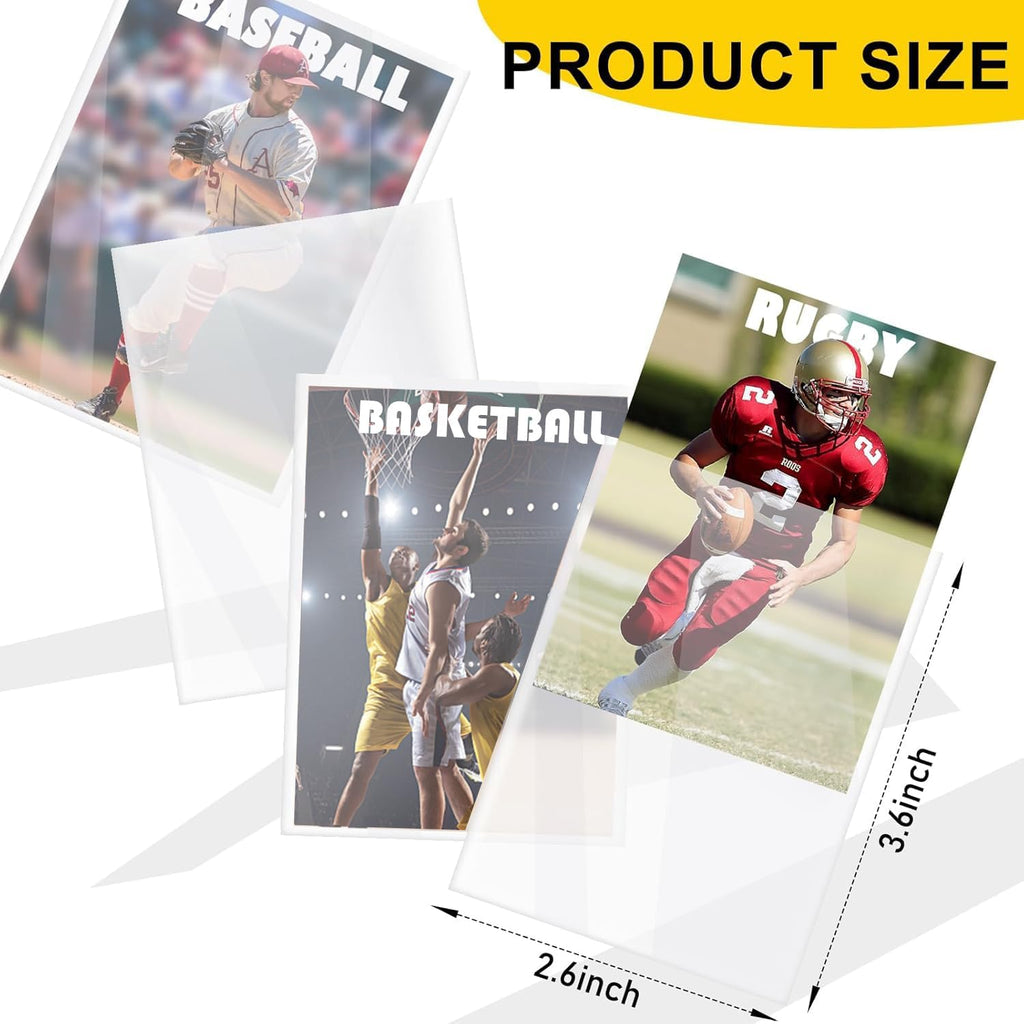 Skiennix 1000 Count Card Sleeves - Top Loaders & Penny Soft Sleeves for Trading Cards | Sports & Game Cards Protection
