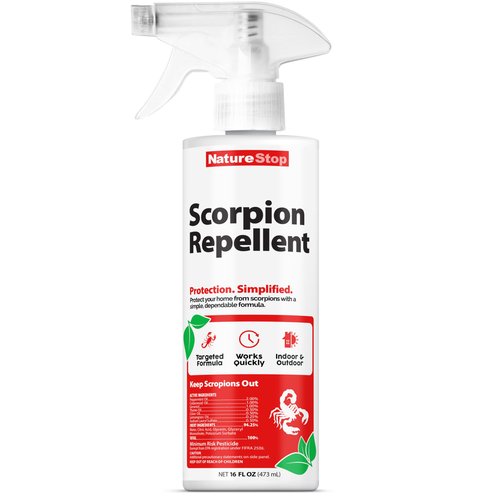 NatureStop Scorpion Repellent Spray, Scorpion Spray for Indoor & Outdoor Use, 16 oz (475mL)
