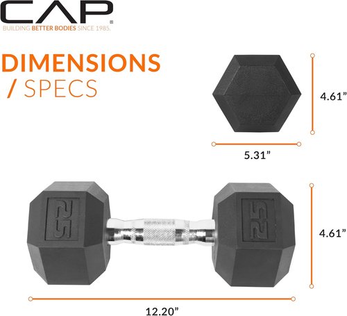 CAP Barbell Coated Dumbbell Weights - Versatile Options in Pairs & Sets for Home Gym