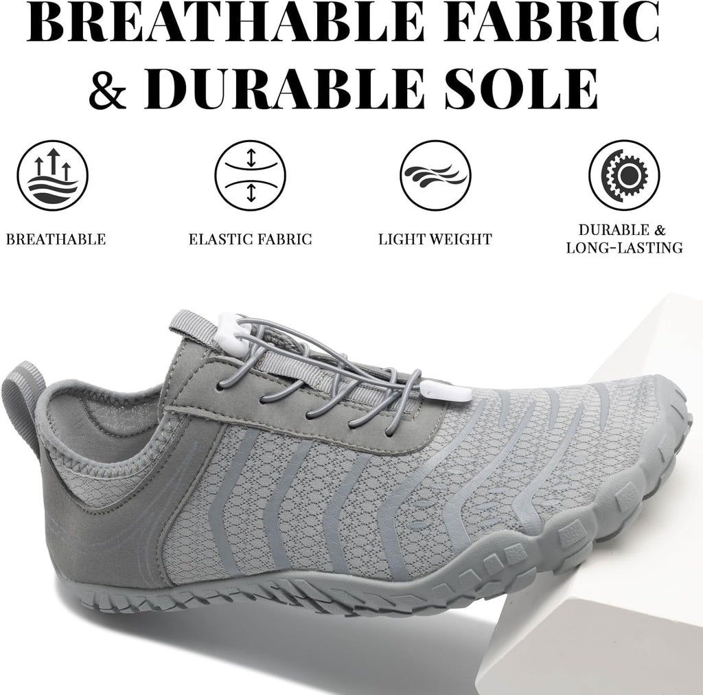 Skiennix Barefoot Hiking Shoes - Comfortable Non-Slip Water Footwear for Men & Women | Wide Toe Box