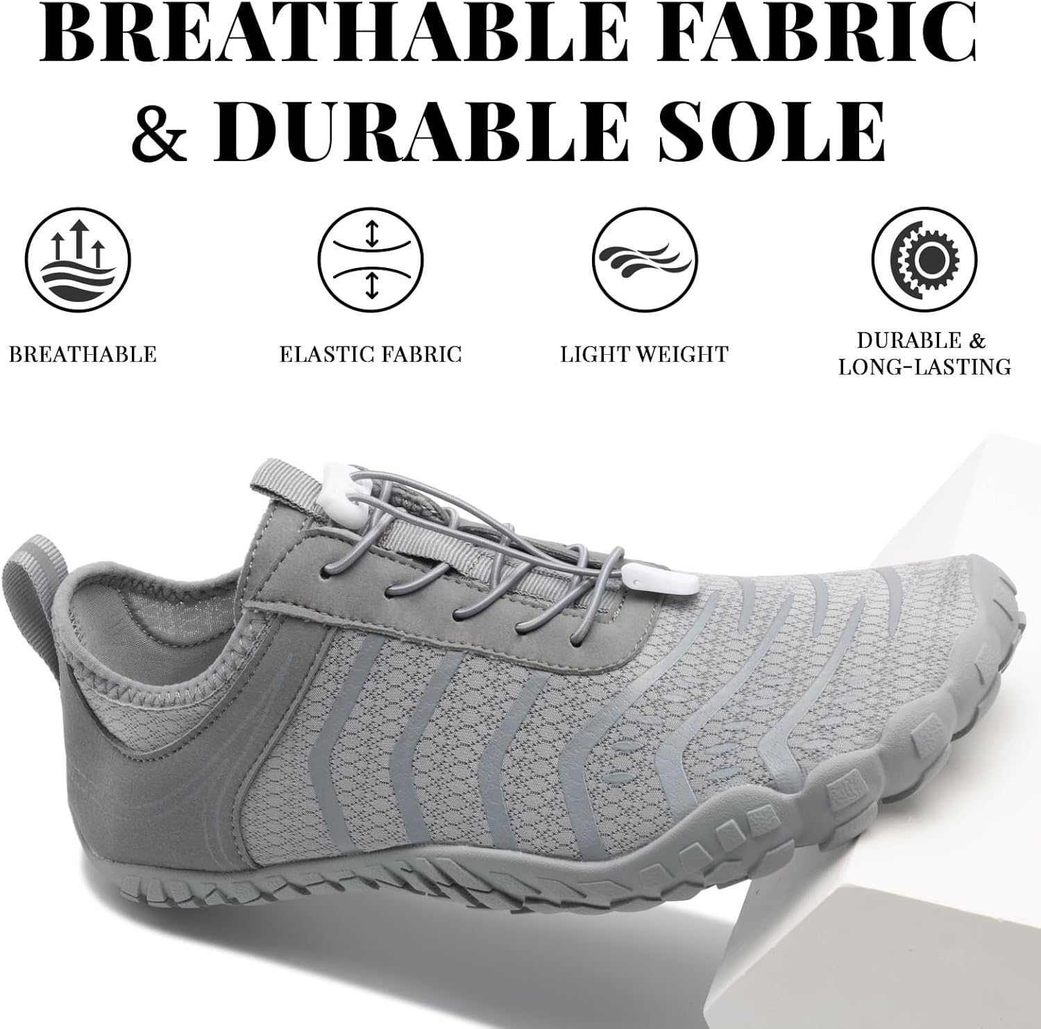 Skiennix Barefoot Hiking Shoes - Comfortable Non-Slip Water Footwear for Men & Women | Wide Toe Box