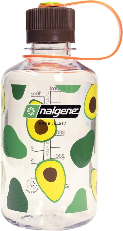Nalgene Sustain 16 OZ BPA-Free Water Bottle - Eco-Friendly Design with 50% Recycled Plastic - Avocado
