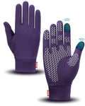 Aegend Lightweight Winter Gloves for Men Women, Warm Running Gloves Touchscreen Thermal Glove Liners for Cold Weather Driving, Cycling & Hiking, Non-Slip, Elastic Cuff, Stretchy, Durable