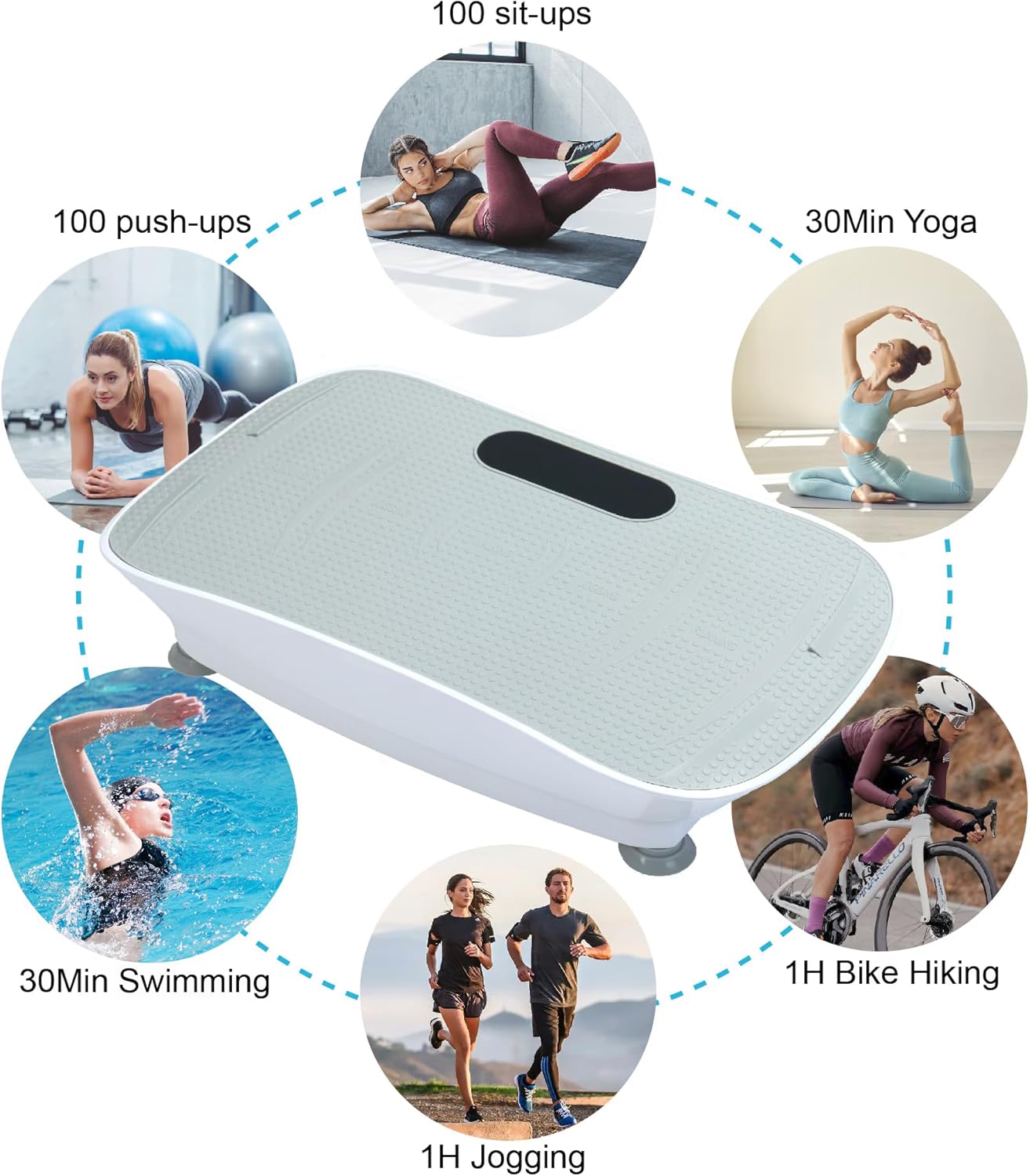 Silent Vibration Plate by [Brand Name] - Effective Exercise Machine for Weight Loss | Compact Design