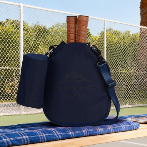 ROYAL MOUNTAIN Pickleball Paddle Covers, 11 * 8.5Inch Lightweight Pickleball Racket Cover Bag With Ball Pocket And Handle Strap, Racket Sleeve for Men & Women (Navy Blue)