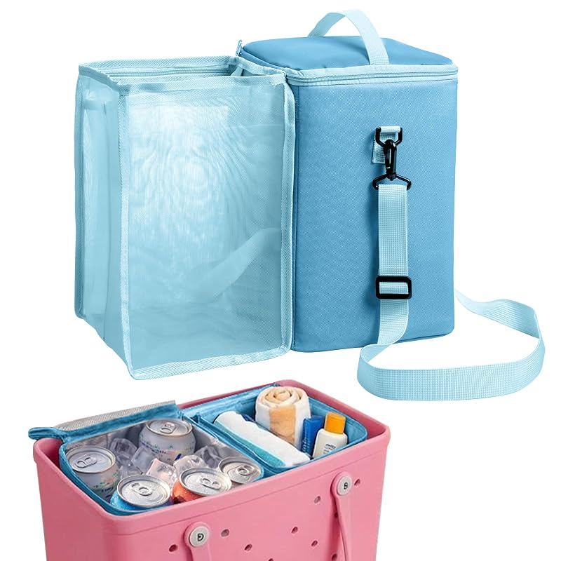 Blue Bogg Bag Cooler Insert 2-in-1 Cooler & Mesh Organizer for Large Bogg Bags