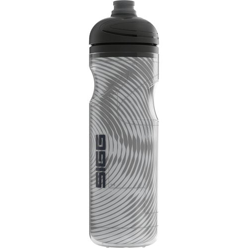Sigg - Soft Bike Water Bottle - Pulsar Therm Snow - Insulated - Squeezable - Dishwasher Safe - Lightweight - Leakproof - BPA Free - Sports Bottle with SureSnap® Valve - Gray - 22 Oz