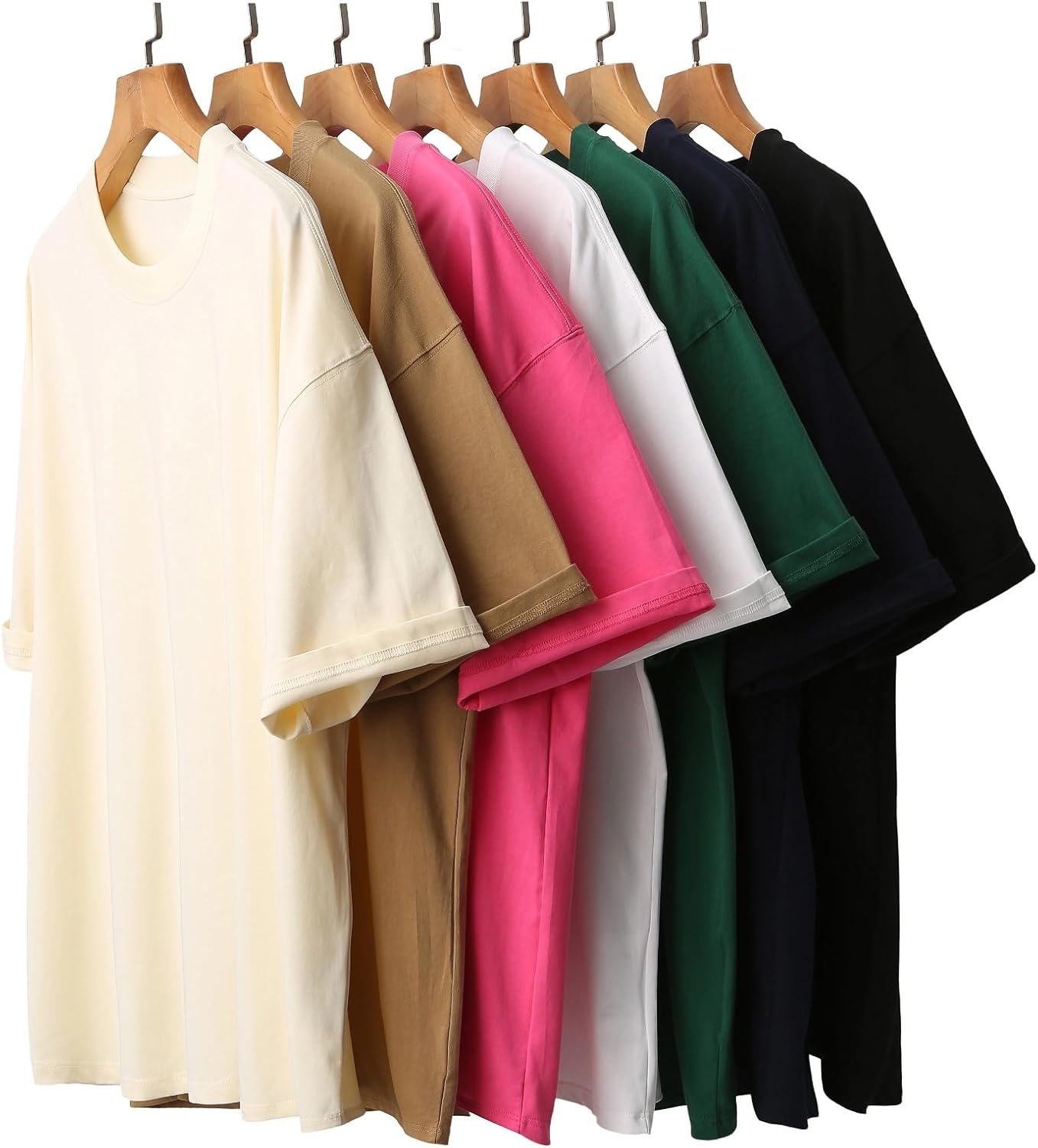 Skiennix Men's Oversized T-Shirt - Fashionable Loose Fit Crewneck for Gym & Streetwear | Heavyweight Short Sleeve