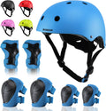 Skiennix Kids Bike Helmet - Adjustable Toddler Helmet with Knee, Elbow & Wrist Pads | Ages 2-14, Multi-Color