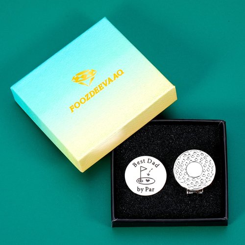 Golf Ball Marker Hat Clip Golf Gifts for Dad Fathers Day Presents for New Dad Gift for Birthday Daddy to Be Gift for First Time Daddy Husband Christmas White Elephant Valentines Gifts for Men