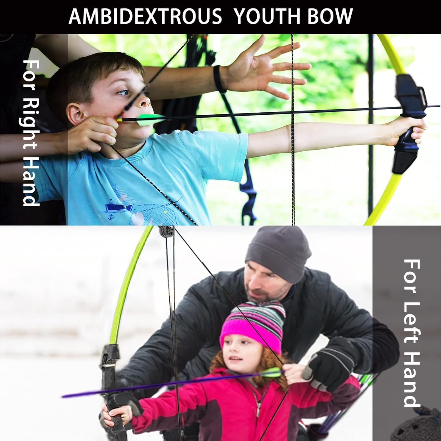 SOPOGER Compound Bow and Arrow Set - Beginner Archery Kit for Youth & Teens | 15-18 LB Draw Weight, 8 Arrows, Target Paper & Arm Guard