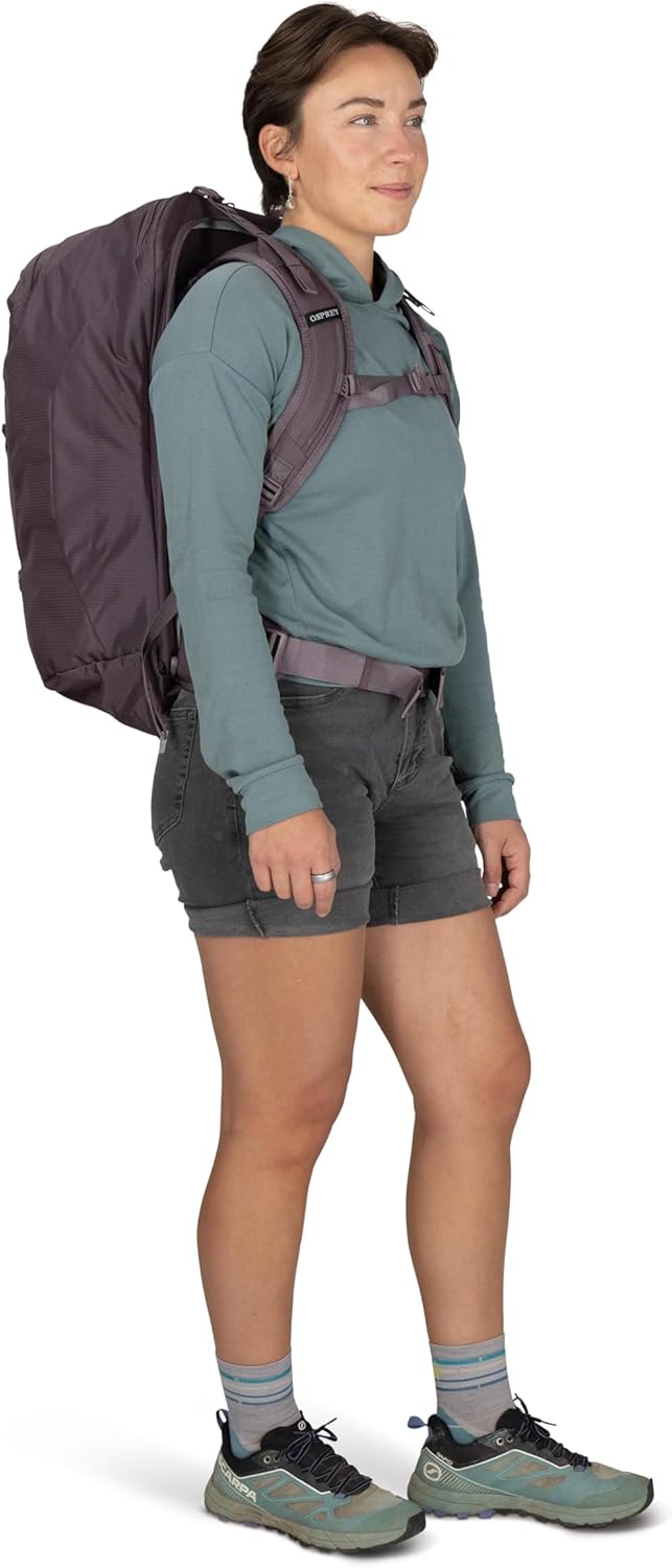 Osprey Fairview 40L Women's Travel Backpack - Versatile Carry-On with Laptop Sleeve & Toiletry Pocket, Black