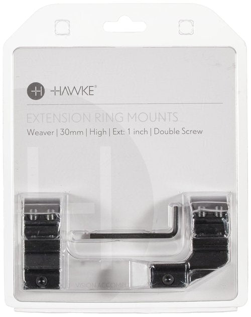 Extension Ring Mounts Weaver, 2pc, 30mm Diameter, 1" Extension