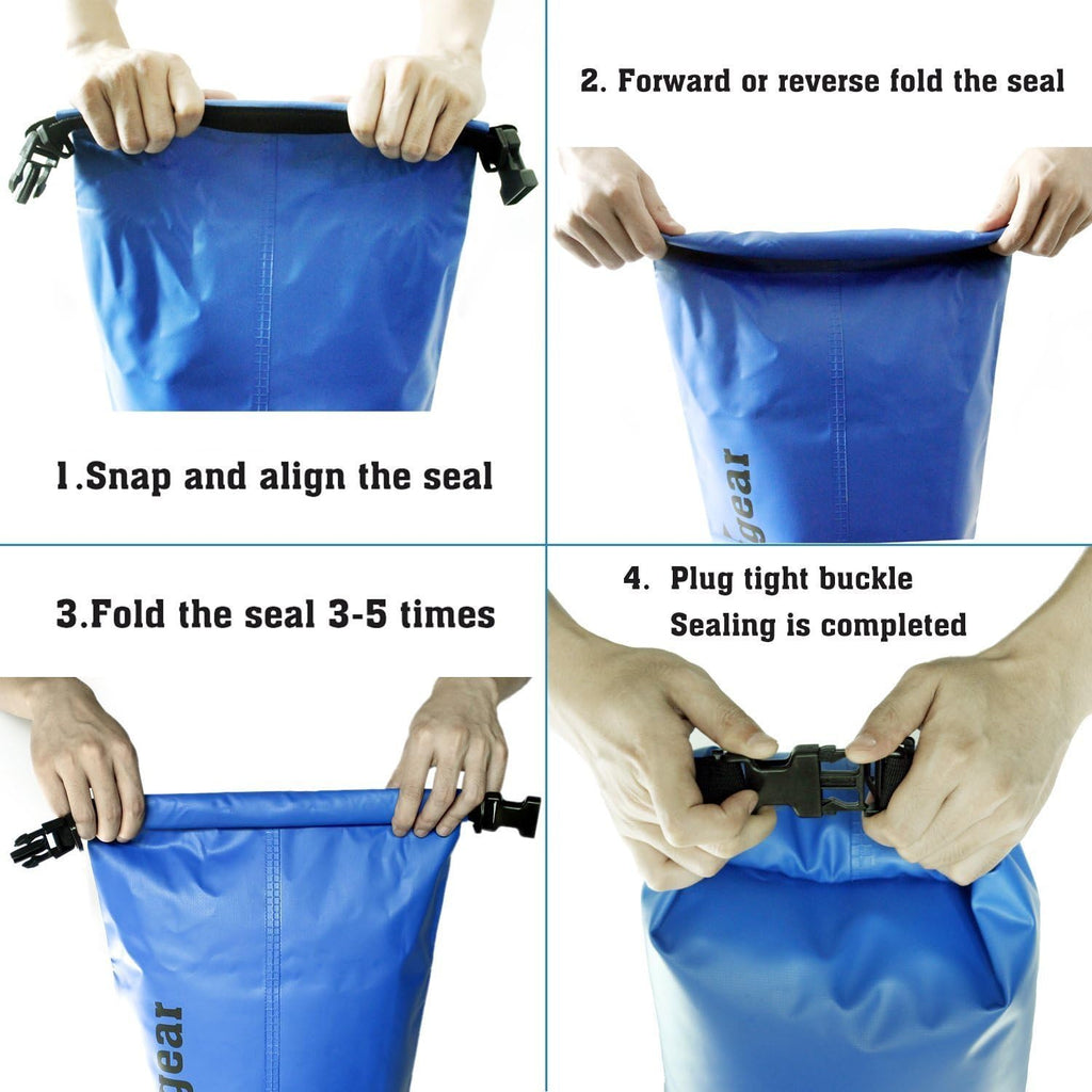 Unigear Waterproof Dry Bag - Lightweight Floating Storage for Kayaking, Boating, Fishing | 2L-40L Sizes