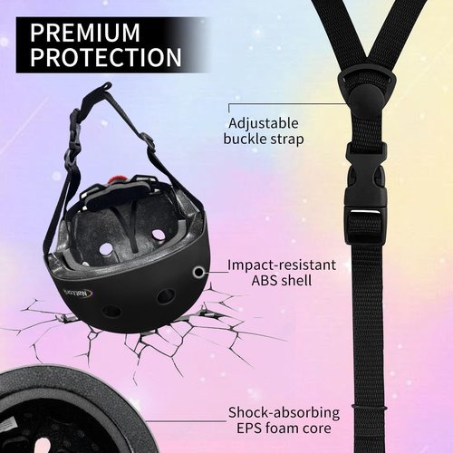 Nattork Kids Helmet - Protective Gear with Removable Liner for Skateboarding, Biking & Scootering | Ages 4-12