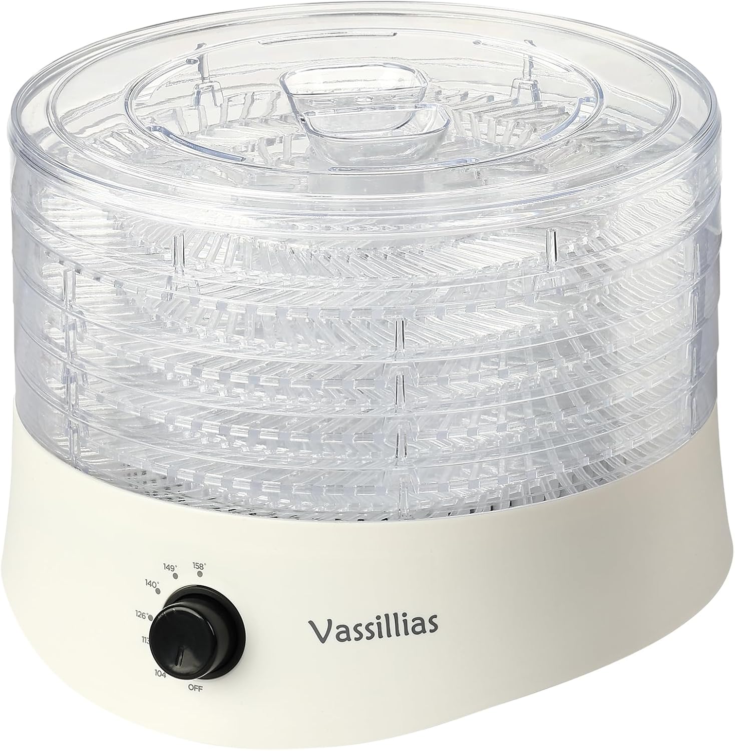 Small Food Dehydrator Dryer - 280W Mini Dehydrator for Healthy Jerky, Fruits & Veggies | 5 BPA-Free Racks, 158°F