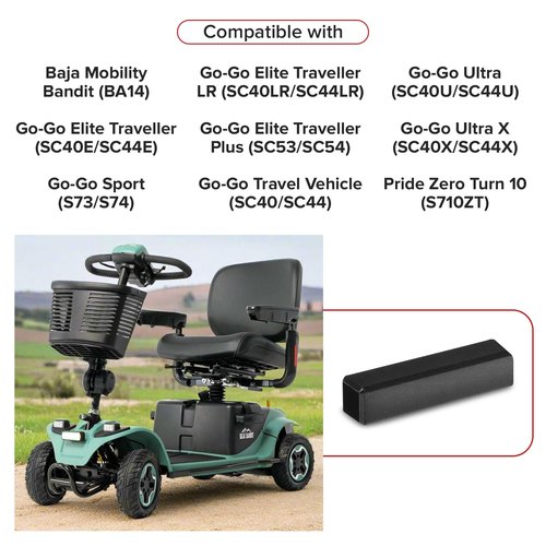 AlveyTech Seat Release Lever Grip for the Molded Plastic Seat Assemblies on Go-Go Mobility Scooters (PROHDLC1007)