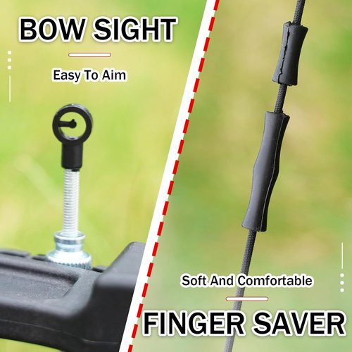 Archery Youth Bow and Arrow Kit - Adjustable 13/15/18 LBS | Beginner-Friendly Fiberglass Set