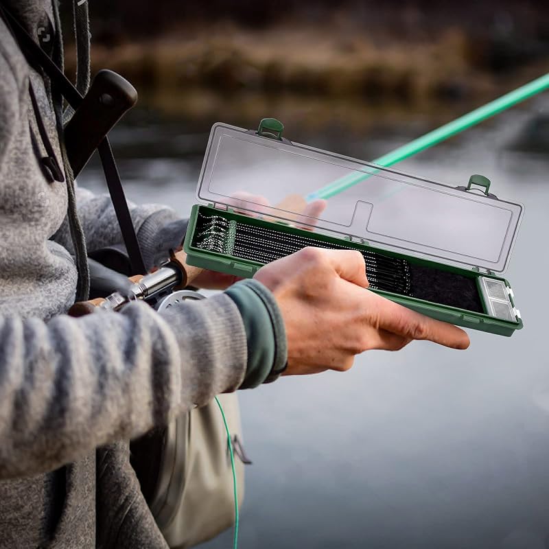 Variation 2: Carp Fishing Rig Box with 12 Pins – Hair Rig Storage Container