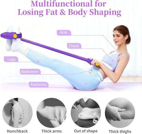Multifunctional Resistance Band by [Brand Name] - Heavy-Duty Pedal System for Full Body Workouts | 6/8/10 Tubes