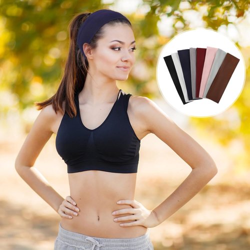 Fishinsea Sport Headbands - Non-Slip Elastic Hair Bands for Women | Perfect for Yoga & Running