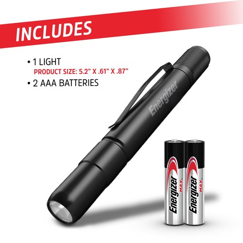 Energizer UV Flashlight Pen Light, LED Handheld Blacklight Flashlight, UV + White LED, Detector for Dog Pet Urine Stains, Bed Bugs and Scorpions (Batteries Included)