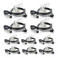 Case of 10, Retevis Walkie Talkies Earpiece with Mic 2 Pin Acoustic Tube Headset, for RT22 RT21 RT68 H777, Compatible with Pxton Baofeng BF-888S BF-T26 Kenwood walkie talkie, Two Way Radio Earpiece