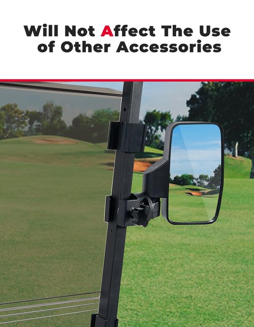 KEMIMOTO Golf Cart Windshield Compatible with G22 (2003-2006), Foldable Replacement Windshield with Anti-UV and Impact Resistant Acrylic (Tinted)