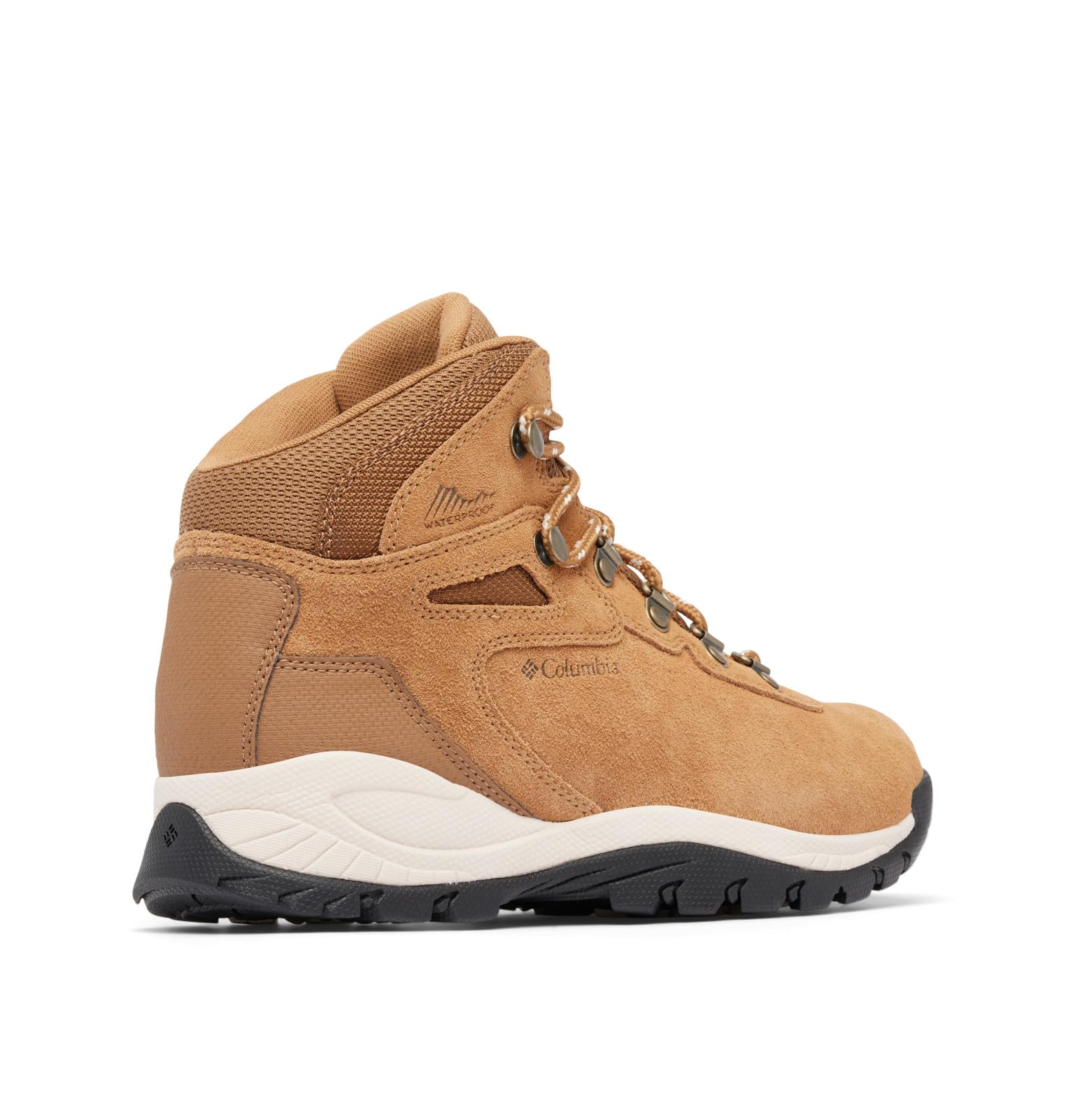 Columbia Womens Newton Ridge Plus Waterproof Amped, Elk/Dark Stone, 5 Wide