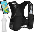 MOKURA Lightweight Hydration Running Vest - 500ML Soft Flask & Phone Holder - Adjustable & Reflective
