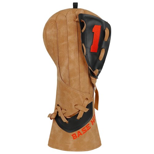 Craftsman Golf Baseball Glove Style Synthetic Leather Brown Durable Golf Driver Headcover Cover fits up to 460cc