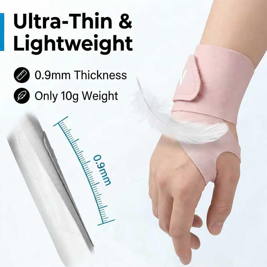 joxipe Ultra Thin wrist brace(2 Pack) Thin Wrist Brace for Carpal Tunnel & TFCC Support – Breathable Compression Wrist Wrap for Tendonitis, Arthritis & Repetitive Strain, Fits Left or Right Hand (Pink)