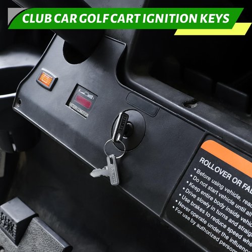 Panglong Ignition Keys Fits Club Car 1984 and UP OEM 1012505 17063-G01-Pack of 25