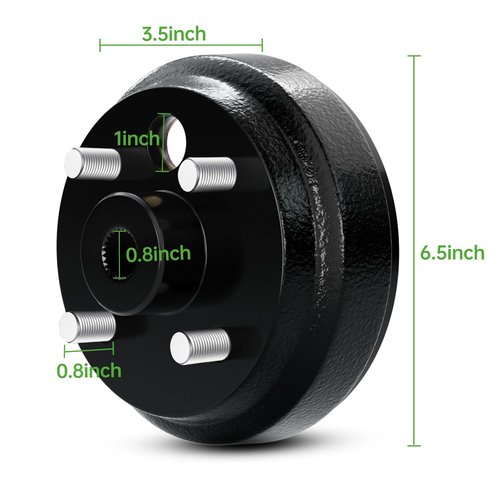 10L0L Golf Cart Brake Drum Hub Assembly for 1982-up EZGO TXT PDS (Electric),1982-1993 2-Cycle Gas Vehicles,Replacement OEM# 19186G1P 19186G1
