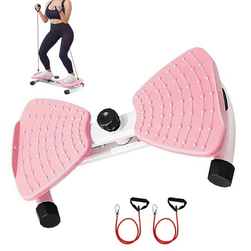 MIUPWULA Waist Twister, Ab Machine with Resistance Bands,330 lbs Weight Capacity, Abs Workout for Slim Waist and Core Ab Exercise, Noiseless Home Gym Exercise Equipment for Women Men