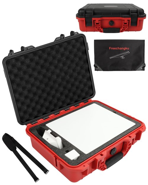 Freechangku For Starlink Mini Case Waterproof Hard Case Starlink Dishes Travel Protective Kit,Waterproof Storage Box Carrying Bag Dish Starlink Accessories Organizer