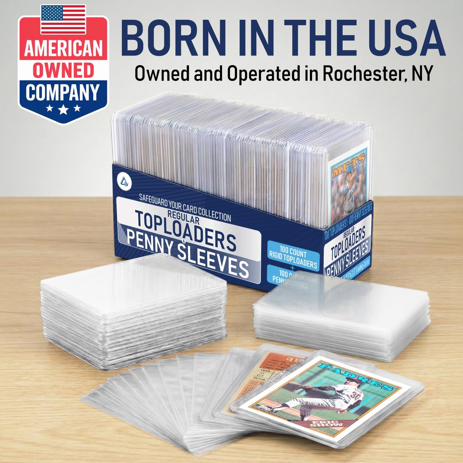 Ultra Trading | Rigid Top Loaders for Cards & Card Sleeves - Durable Hard Plastic Protectors, 3x4 Size