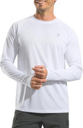 Pudolla Men's UV Protection Shirt - Lightweight Quick-Dry Long Sleeve Rash Guard | UPF 50+ for Fishing & Swimming