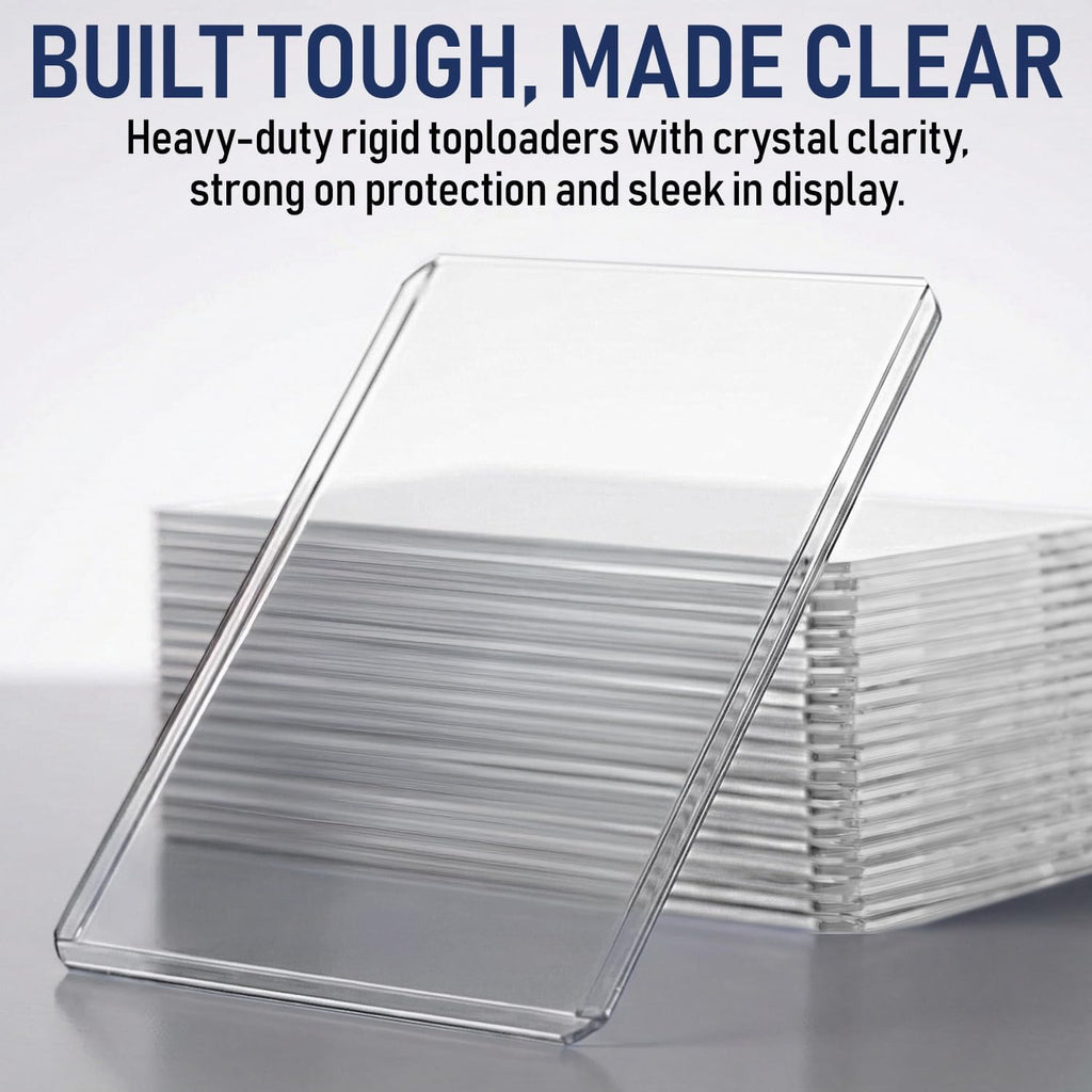 Ultra Trading | Rigid Top Loaders for Cards & Card Sleeves - Durable Hard Plastic Protectors, 3x4 Size