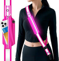 LED Reflective Belt Sash - High Visibility Rechargeable Safety Gear for Runners & Cyclists | Pink