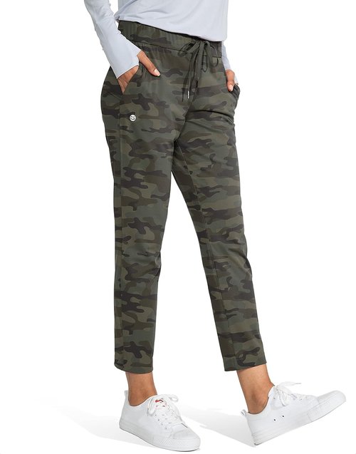 G Gradual Women's 7/8 Stretch Ankle Sweatpants - Deep Pockets for Golf, Athletic & Lounge Wear