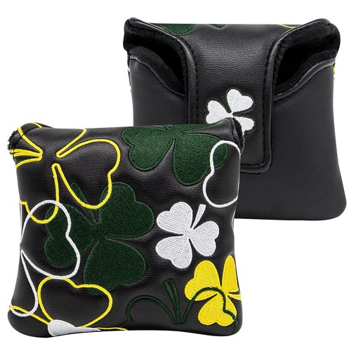 Heel Shaft Golf Square Mallet Putter Cover Headcover Magnetic, Golf Club Protector for Taylormade Spider Mallet Putter
