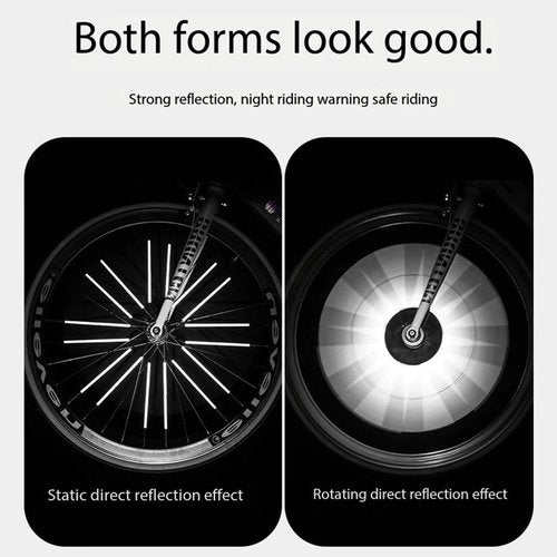 BQWanFA 36 Pcs Cycling Reflectors, Red Yellow Blue Bike Wheel Spoke Reflectors, Universal Bicycle Reflective Clips Warning Spoke Lights Covers Easy Mounting Fit for All Standard Bike Spoke Wheels