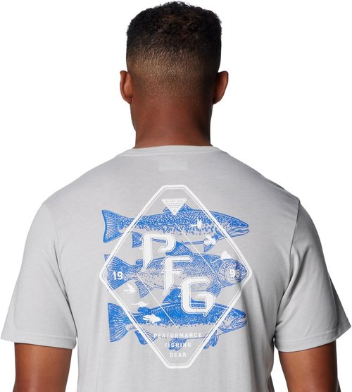 Columbia Men's PFG Tarpon Rise Tech Tee - Lightweight Short Sleeve Fishing Shirt