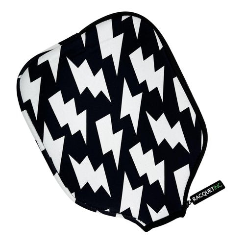 Racquet Inc Pickleball Paddle Cover Sleeve – Fun & Stylish Neoprene Case – Padded Zippered Pickleball Case – Fits Standard Size Paddles – Lightweight Protective Holder – Padded Sleeve (High Voltage)