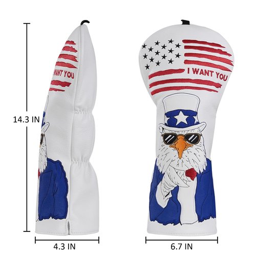 Mr. Eagle Driver Headcover Golf Club Covers I Want You Golf Head Covers for Taylormade Titleist Callaway
