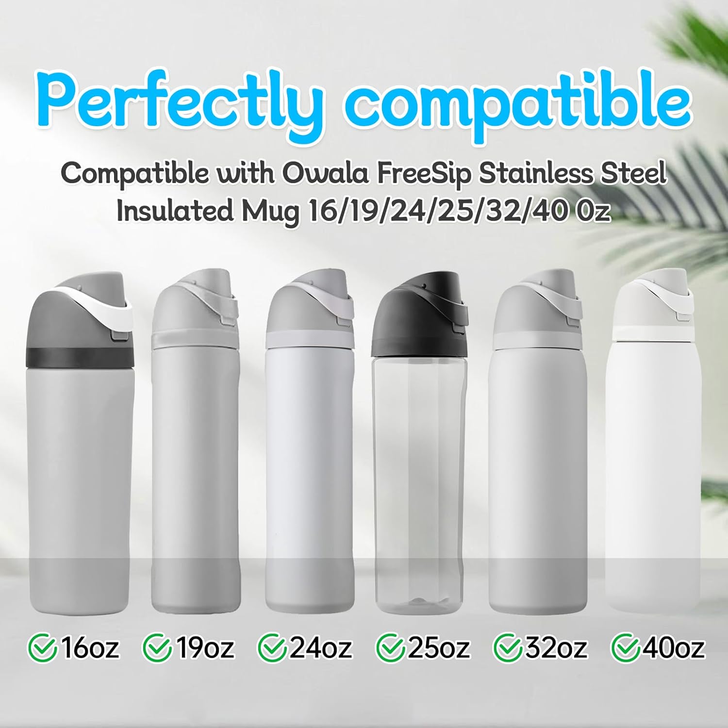 Owala | Replacement Rubber Seal Gasket for FreeSip Water Bottles - 5 Pcs Set for 16-40 Oz