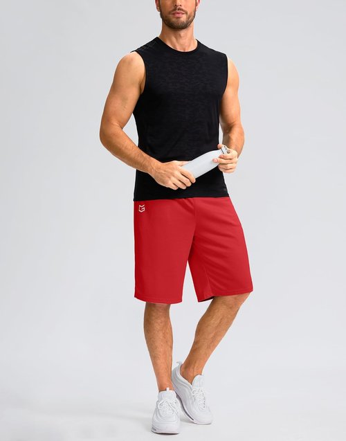 G Gradual Men's Athletic Shorts - Lightweight Quick-Dry 11" Basketball Workout Shorts with Pockets
