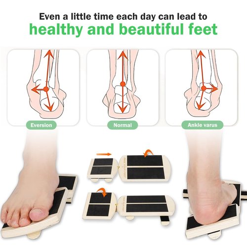 Addxuyrt Side Kick Ankle Balance Board - Adjustable Non-Slip Design with Stability Bars for Foot Strength Training & Home Gym Workouts